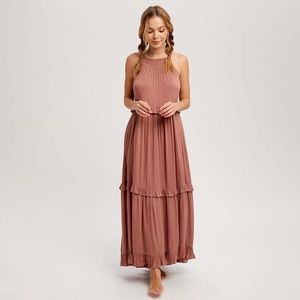 SOLD Anthropologie Blu Pepper Tiered Halter dress